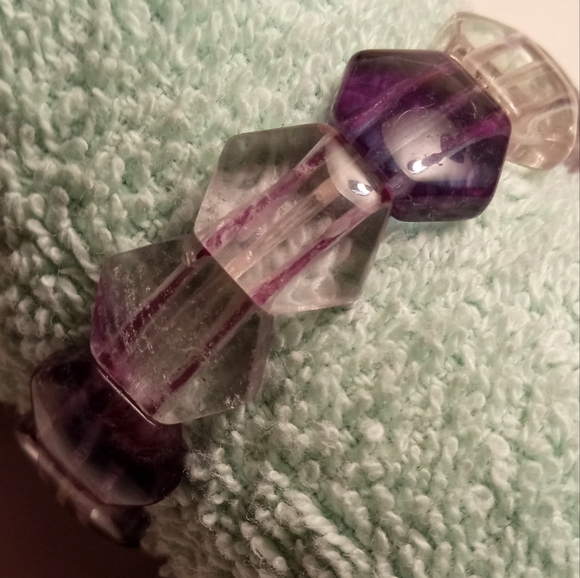 Free Dr teals eucalyptus soak with purchase of ametrine purple crystal bracelet - Picture 2 of 8